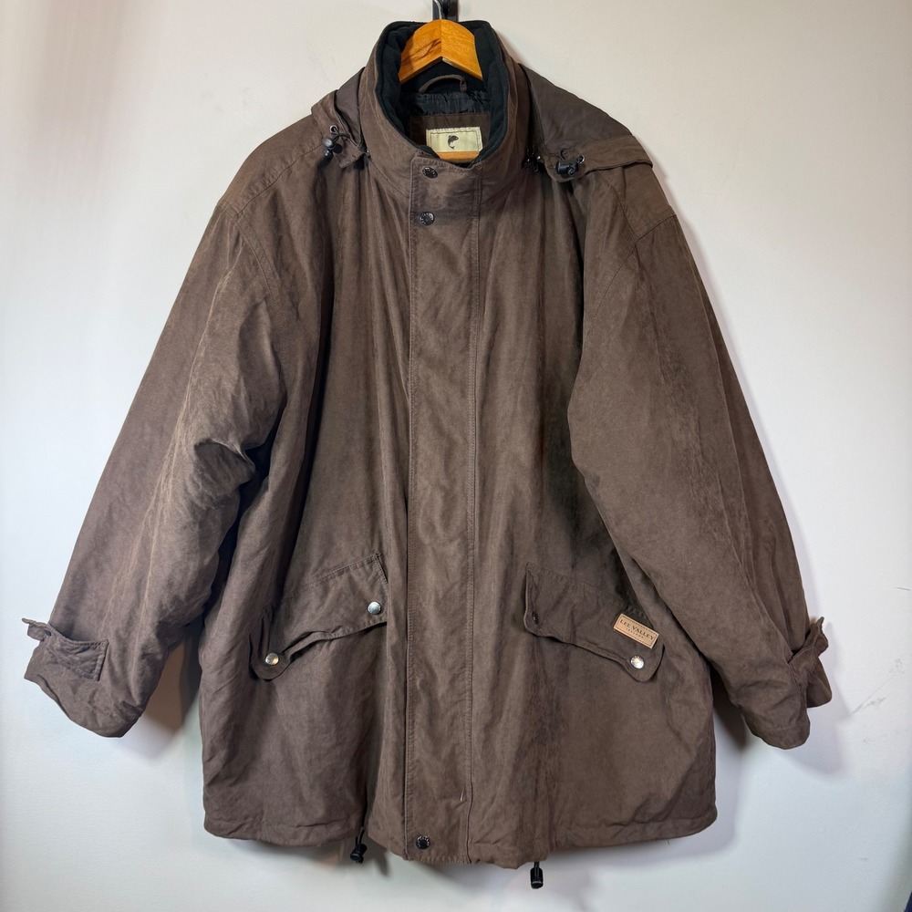 Good Lee Valley Ireland Field Jacket Mens XL Brown Zipper Issue Heritage Rural
